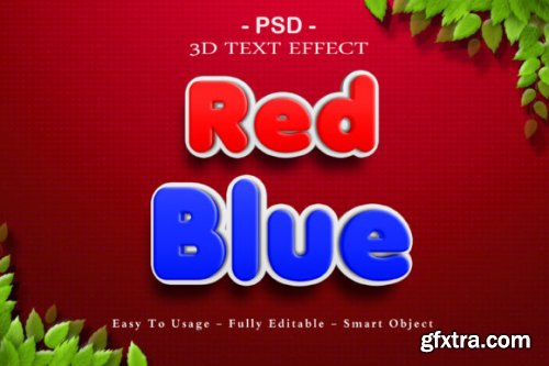 4 Packs 3d Cartoon Colors Text Effect