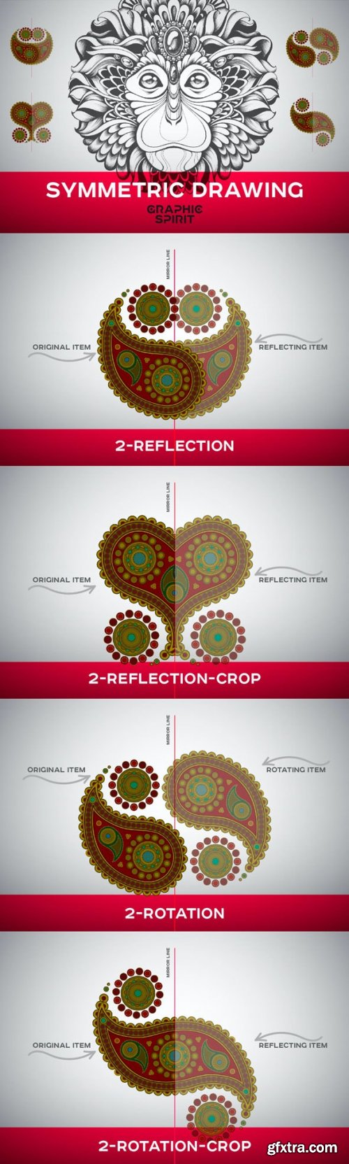 GraphicRiver - Symmetric Drawing Templates For Adobe Illustrator 31740430