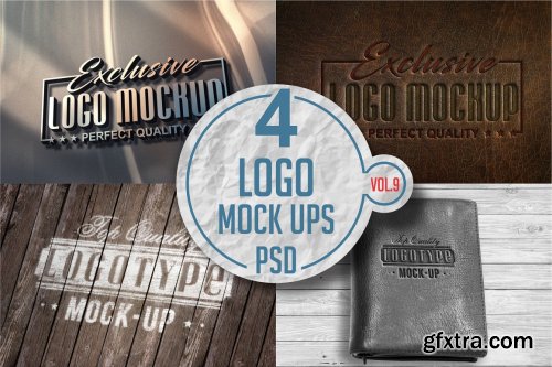 CreativeMarket - Logo Mock-up Pack Vol.9 3332018