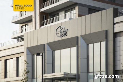 Logo facade sign mockups