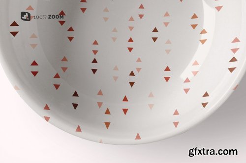 CreativeMarket - Top View Deep Ceramic Bowl Mockup 4966637