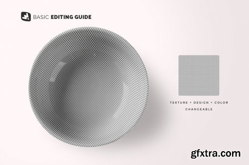 CreativeMarket - Top View Deep Ceramic Bowl Mockup 4966637