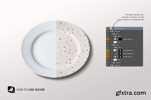 CreativeMarket - Porcelain Dinner Plate Mockup 5153371