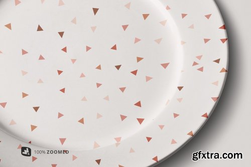 CreativeMarket - Porcelain Dinner Plate Mockup 5153371