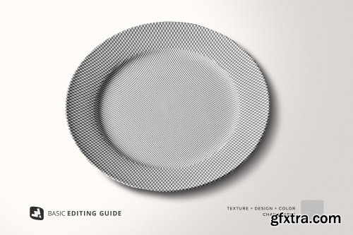 CreativeMarket - Porcelain Dinner Plate Mockup 5153371