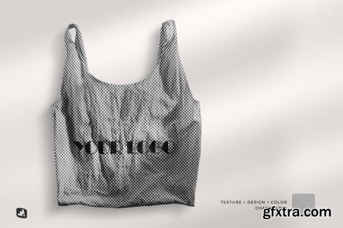 CreativeMarket - Zero Waste Linen Grocery Bag Mockup 6629119