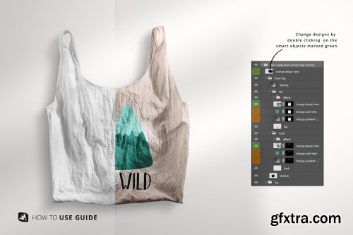 CreativeMarket - Zero Waste Linen Grocery Bag Mockup 6629119