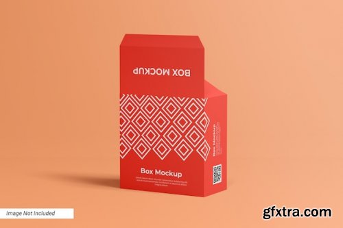 Square box packaging product mockups