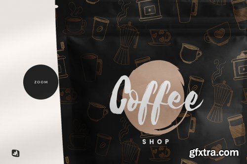 CreativeMarket - Paper Pouch Bag Packaging Mockup 6504939