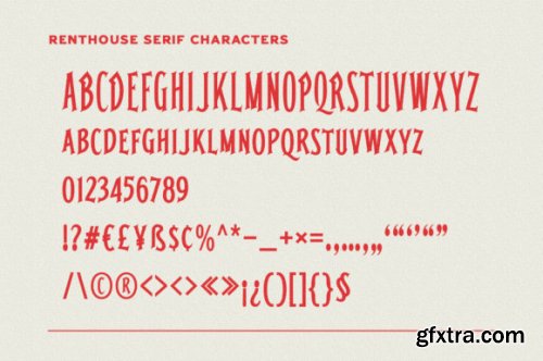 Renthouse - Vintage Display Font