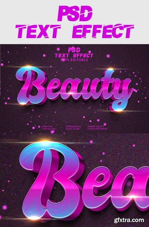 GraphicRiver - Beauty 3D Text Effect PSD File 37006922