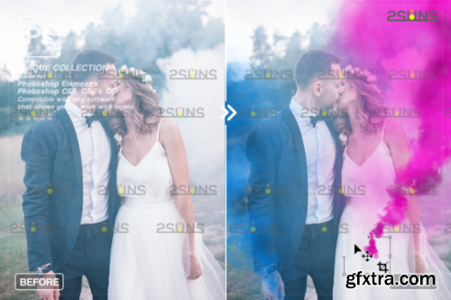 CreativeMarket - Gender reveal smoke overlay 6964928