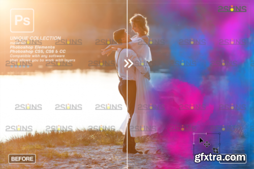 CreativeMarket - Gender reveal smoke overlay 6964928