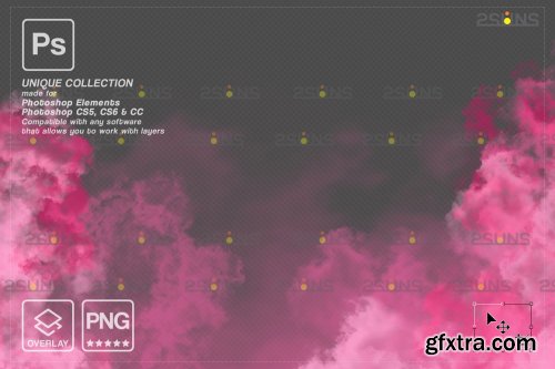 CreativeMarket - Gender reveal smoke overlay 6964865