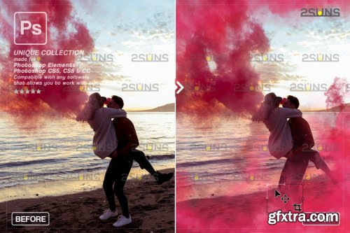 CreativeMarket - Gender reveal smoke overlay 6964865