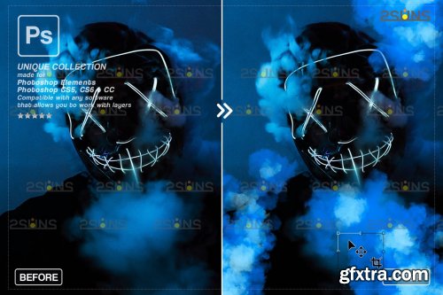 CreativeMarket - Gender reveal smoke overlay 6964894