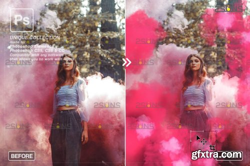 CreativeMarket - Gender reveal smoke overlay 6964894