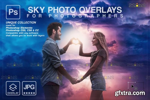  CreativeMarket - Sky Photo overlays 6963744