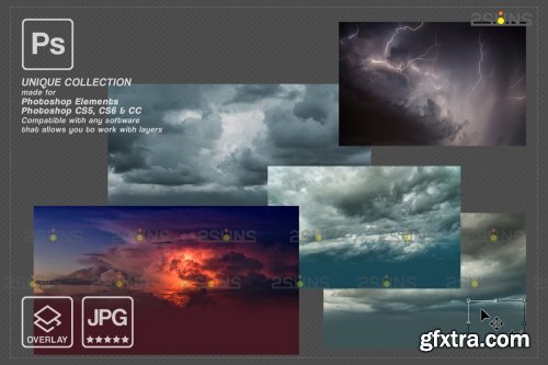 CreativeMarket - Sky Photo overlays 6963715