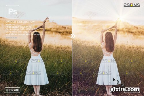 CreativeMarket - Sunlight Photoshop overlay 6963650