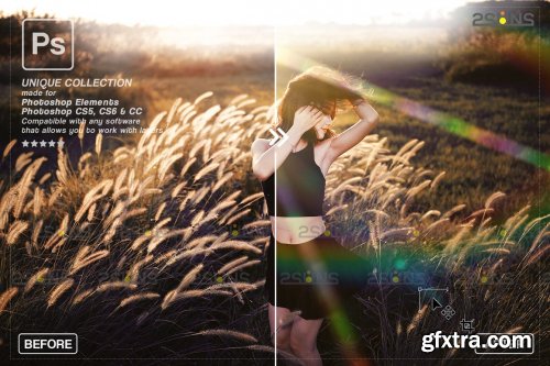 CreativeMarket - Sunlight Photoshop overlay 6963650