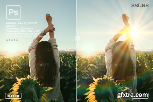 CreativeMarket - Sunlight Photoshop overlay 6963650