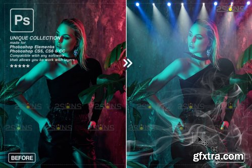 CreativeMarket - Stage lights overlays 6960897