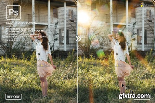 CreativeMarket - Sunlight Photoshop overlay 6963650