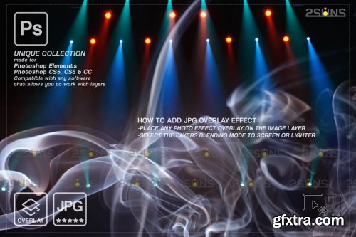 CreativeMarket - Stage lights overlays 6960895