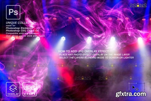 CreativeMarket - Stage lights overlays 6960897