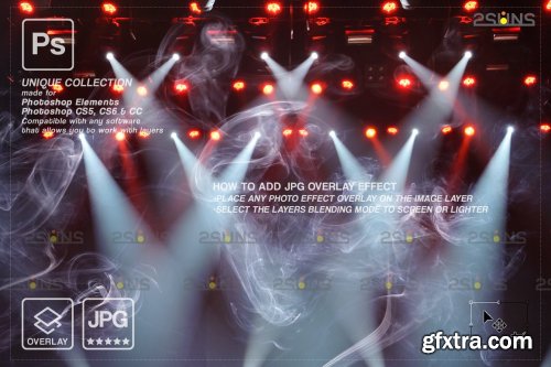 CreativeMarket - Stage lights overlays 6960895