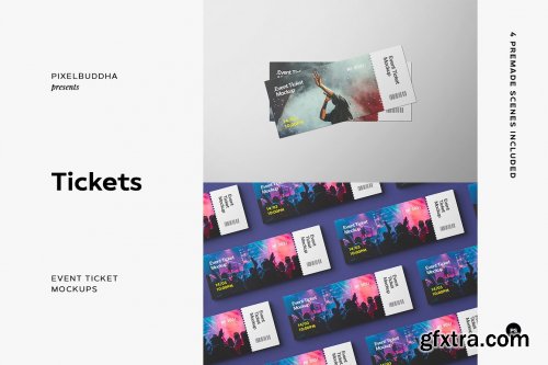 CreativeMarket - Event Tickets Mockup Set 6808562