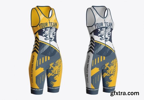 Cycling speed suit mockup