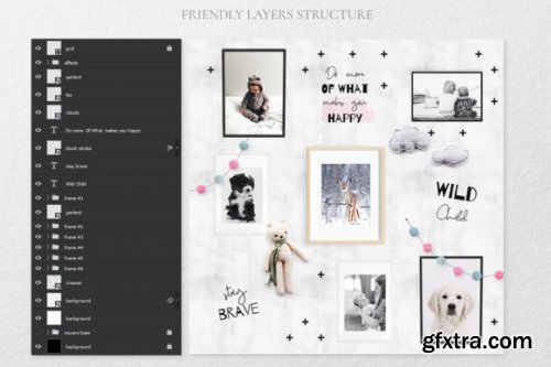 Scandi Mini Instagram Puzzle Template