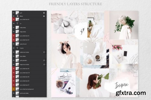 Creamy Mini Instagram Puzzle Template