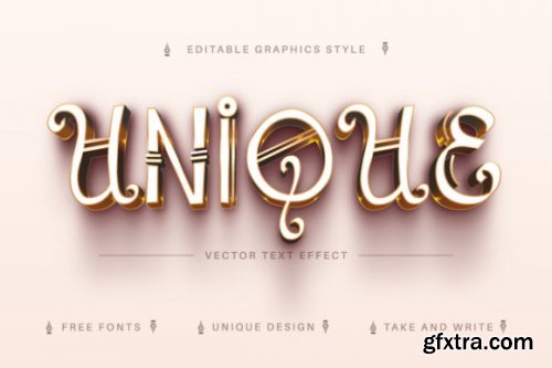  Golden History - Editable Text Effect