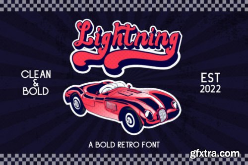 Lightning - A Bold Retro Font