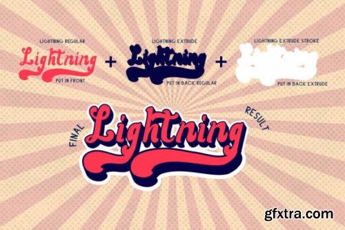 Lightning - A Bold Retro Font