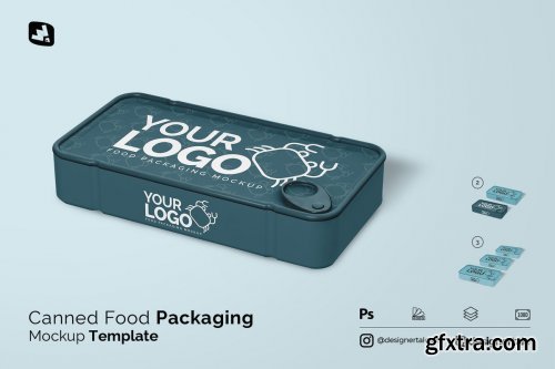 CreativeMarket - Canned Food Packaging Mockup 4575928