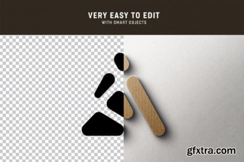 Realistic 3D Logo Mock-up - Set of Five