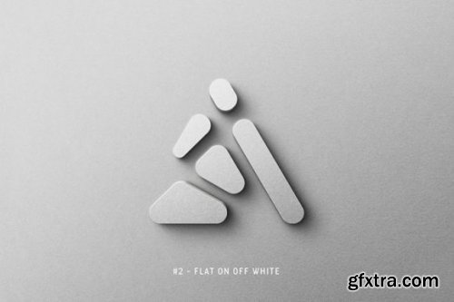 Realistic 3D Logo Mock-up - Set of Five