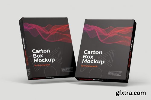 CreativeMarket - Carton Box Mockup - 8 Views 6102134