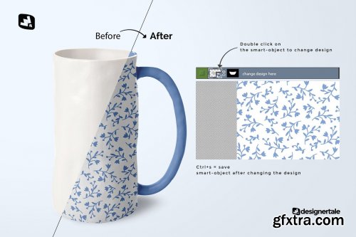 CreativeMarket - Ceramic Jug Set Mockup 4729283