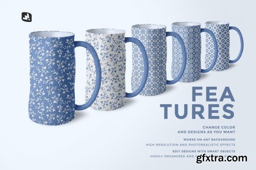 CreativeMarket - Ceramic Jug Set Mockup 4729283