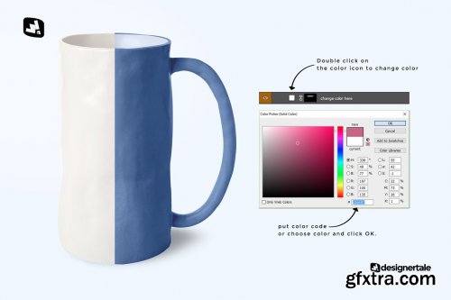 CreativeMarket - Ceramic Jug Set Mockup 4729283