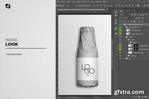 CreativeMarket - Beverage Branding Mockup 6781586