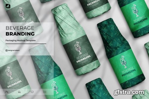 CreativeMarket - Beverage Branding Mockup 6781586