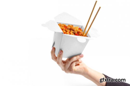  Matte Paper Noodles Box Mockup