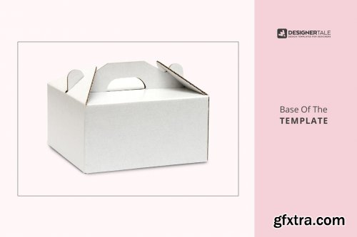 CreativeMarket - Cake Box Packaging Mockup 5276257