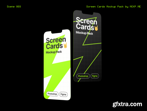 Screen Cards Mockup Pack